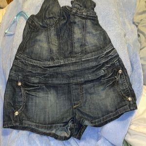 Denim Halter top romper
